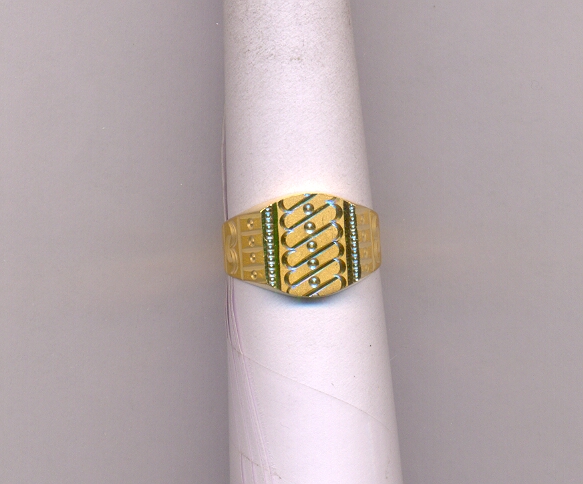 GOLD RING GENTS PLAIN GENERAL