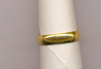 GOLD RING GENTS PLAIN GENERAL