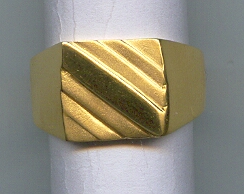 GOLD RING GENTS PLAIN GENERAL
