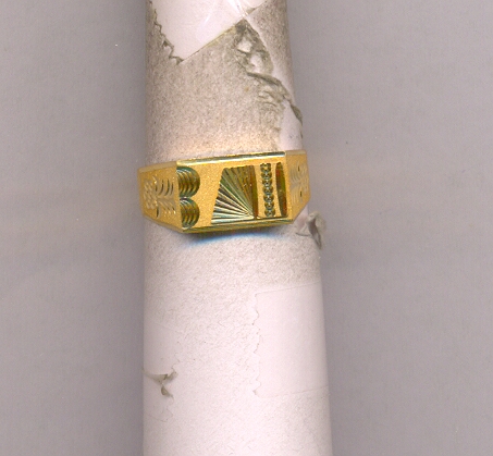 GOLD RING GENTS PLAIN GENERAL