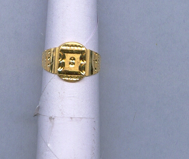 GOLD RING GENTS PLAIN GENERAL