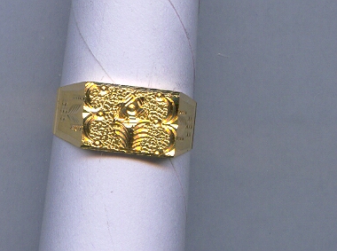 GOLD RING GENTS PLAIN GENERAL