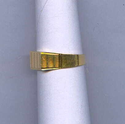 GOLD RING GENTS PLAIN GENERAL