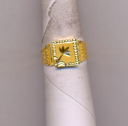 GOLD RING GENTS PLAIN GENERAL