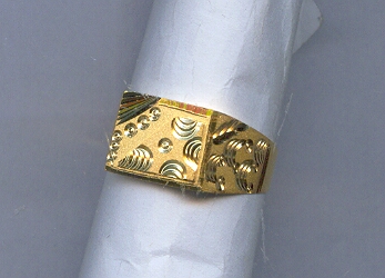 GOLD RING GENTS PLAIN GENERAL
