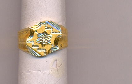 GOLD RING GENTS PLAIN GENERAL