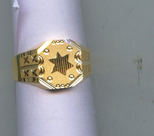 GOLD RING GENTS PLAIN GENERAL