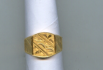 GOLD RING GENTS PLAIN GENERAL
