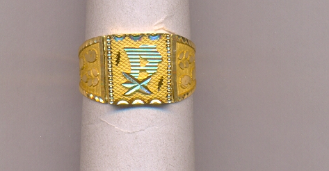 GOLD RING GENTS PLAIN GENERAL