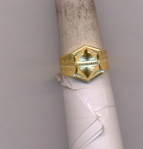 GOLD RING GENTS PLAIN GENERAL