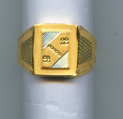 GOLD RING GENTS PLAIN GENERAL