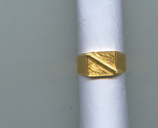 GOLD RING GENTS PLAIN GENERAL