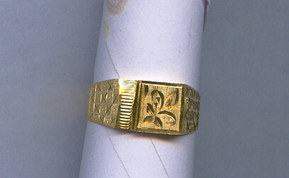 GOLD RING GENTS PLAIN GENERAL