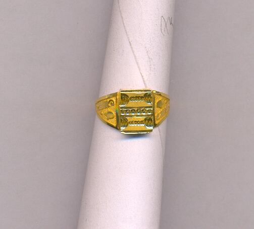 GOLD RING GENTS PLAIN GENERAL