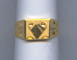GOLD RING GENTS PLAIN GENERAL