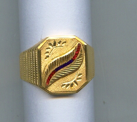 GOLD RING GENTS PLAIN GENERAL