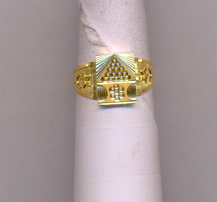 GOLD RING GENTS PLAIN GENERAL