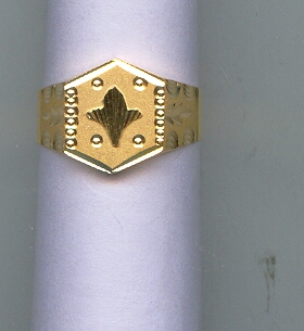 GOLD RING GENTS PLAIN GENERAL