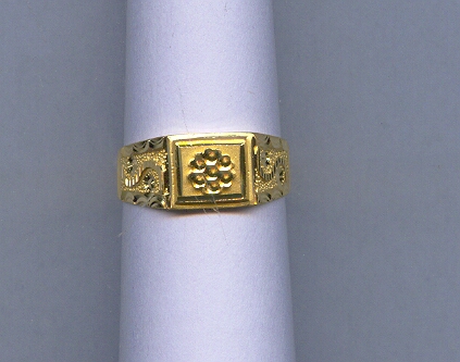 GOLD RING GENTS PLAIN GENERAL
