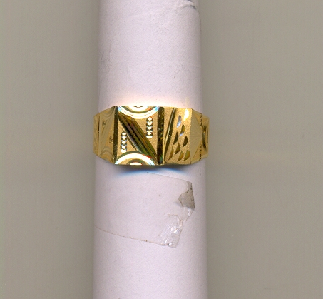 GOLD RING GENTS PLAIN GENERAL