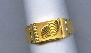 GOLD RING GENTS PLAIN GENERAL