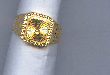 GOLD RING GENTS PLAIN GENERAL