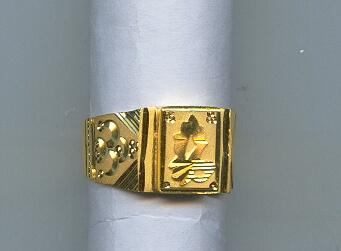 GOLD RING GENTS PLAIN GENERAL