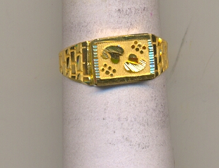 GOLD RING GENTS PLAIN GENERAL
