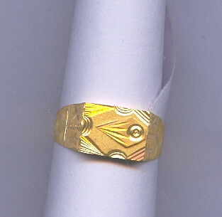 GOLD RING GENTS PLAIN GENERAL