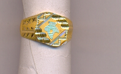 GOLD RING GENTS PLAIN GENERAL