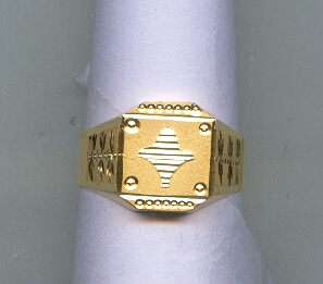 GOLD RING GENTS PLAIN GENERAL