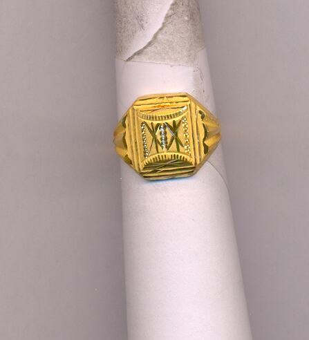 GOLD RING GENTS PLAIN GENERAL