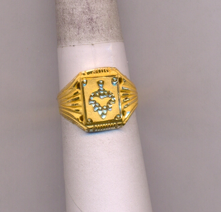 GOLD RING GENTS PLAIN GENERAL