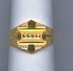 GOLD RING GENTS PLAIN GENERAL