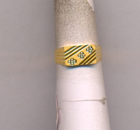 GOLD RING GENTS PLAIN GENERAL