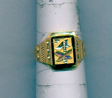 GOLD RING GENTS PLAIN GENERAL