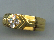 GOLD RING GENTS PLAIN GENERAL