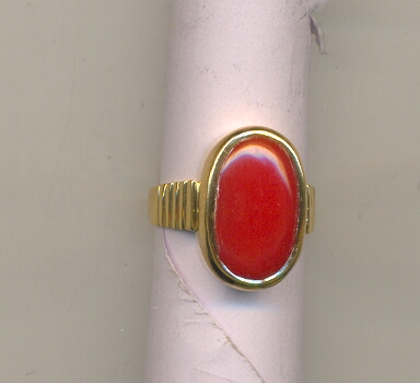 GOLD RING GENTS REALSTONE GENERAL