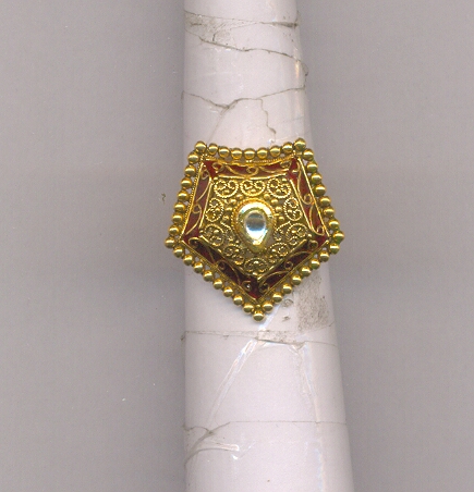 GOLD RING LADIES ANTIQUE FANCY