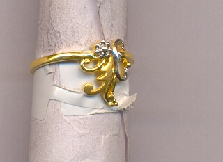 GOLD RING LADIES CASTING FANCY