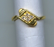 GOLD RING LADIES DESIGNER EXCLUSIVE