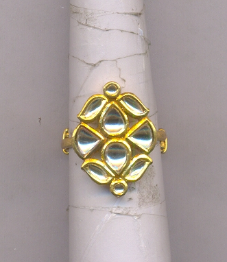 GOLD RING LADIES KUNDAN FANCY