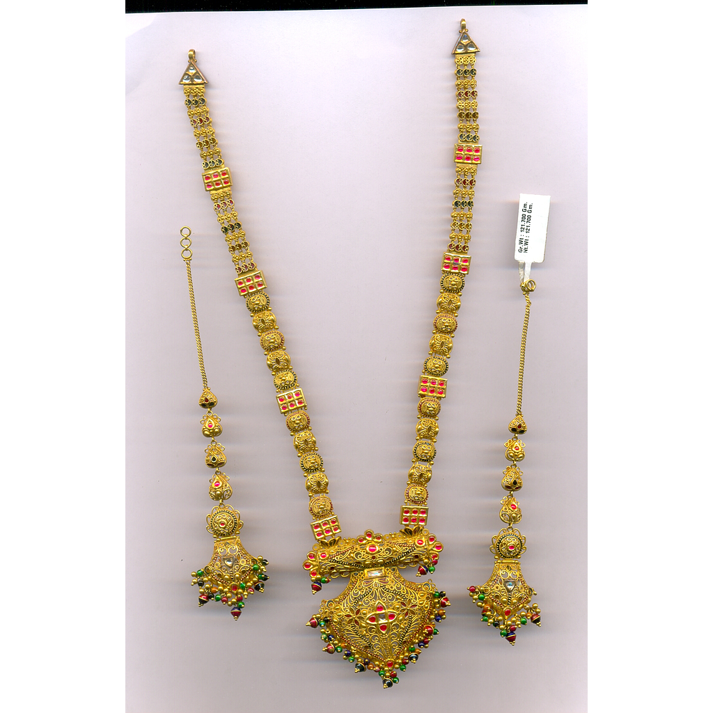 GOLD FULL SET LONG DESIGNER FANCY