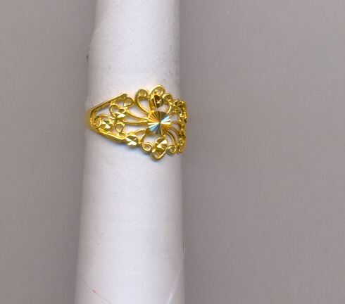 GOLD RING LADIES PLAIN FANCY