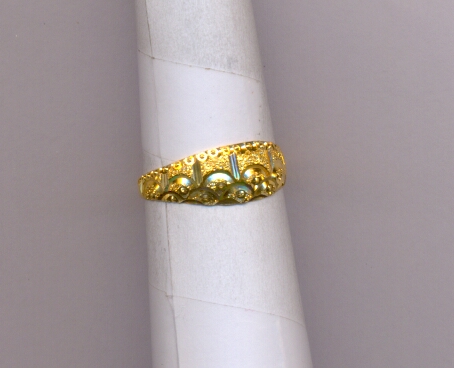 GOLD RING LADIES PLAIN FANCY