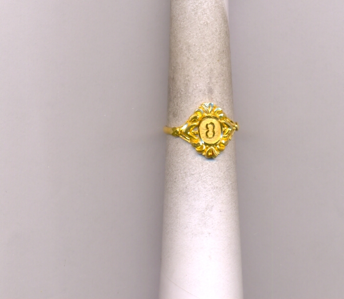 GOLD RING LADIES PLAIN FANCY