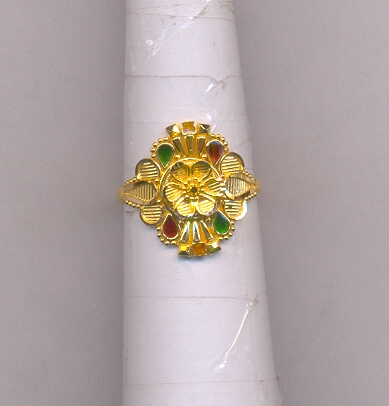 GOLD RING LADIES PLAIN FANCY