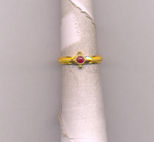 GOLD RING LADIES PLAIN FANCY