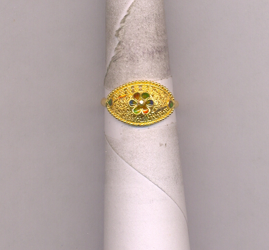 GOLD RING LADIES PLAIN FANCY