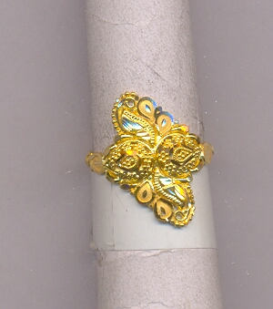 GOLD RING LADIES PLAIN FANCY